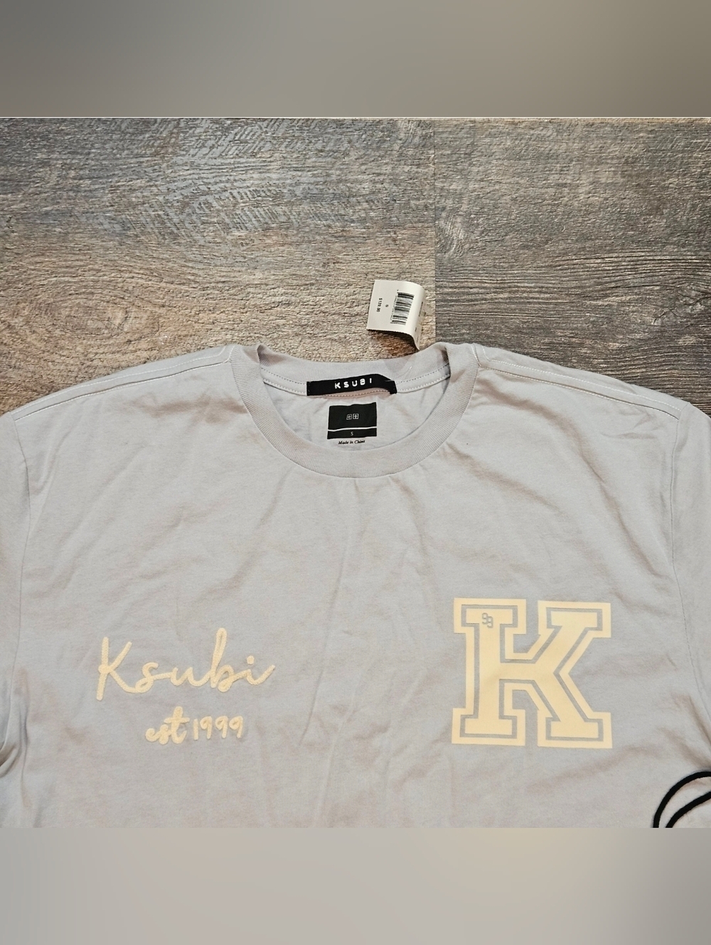 KSUBI Salud Biggie Tee Blue Mist Size Men Small - Picture 3 of 4